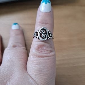 James Avery, Spanish Swirl Sterling Silver Ring, Size 4.75